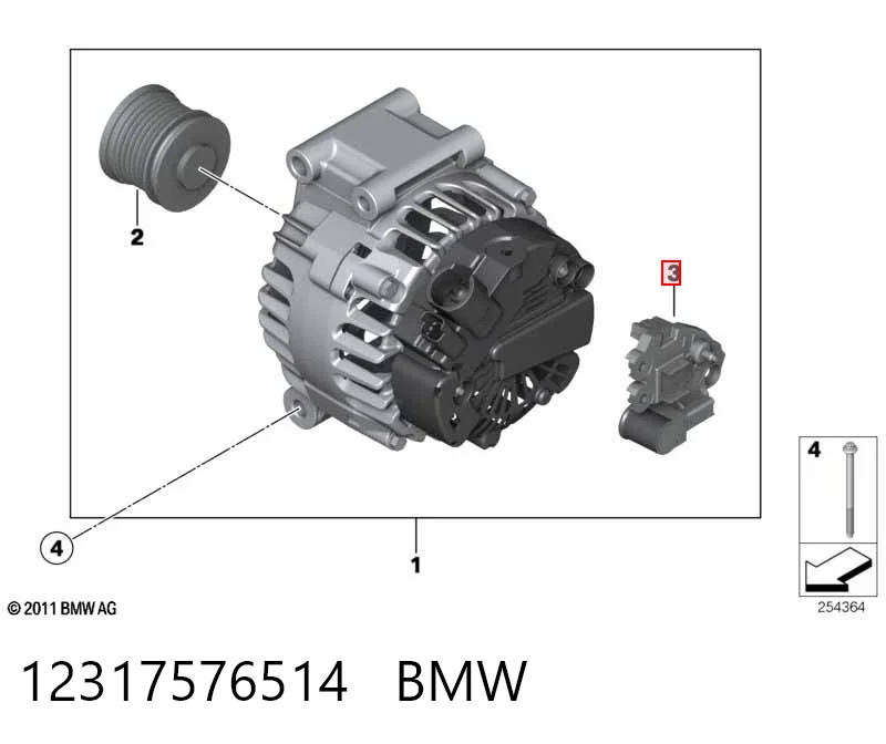 12317576514 BMW Alternator