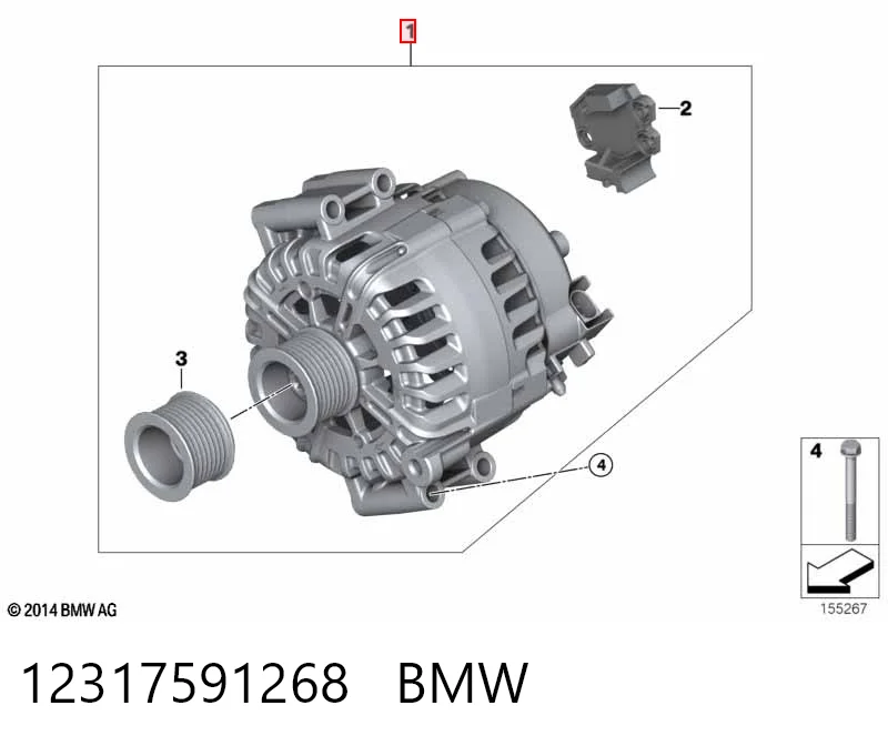 12317591268 BMW Alternator