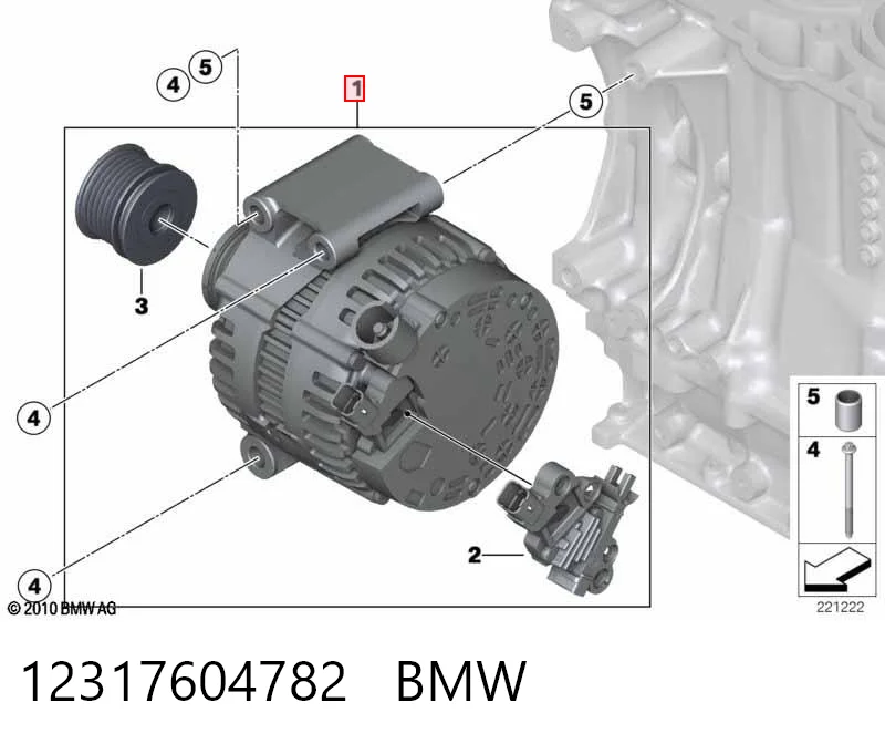 12317604782 BMW Alternator