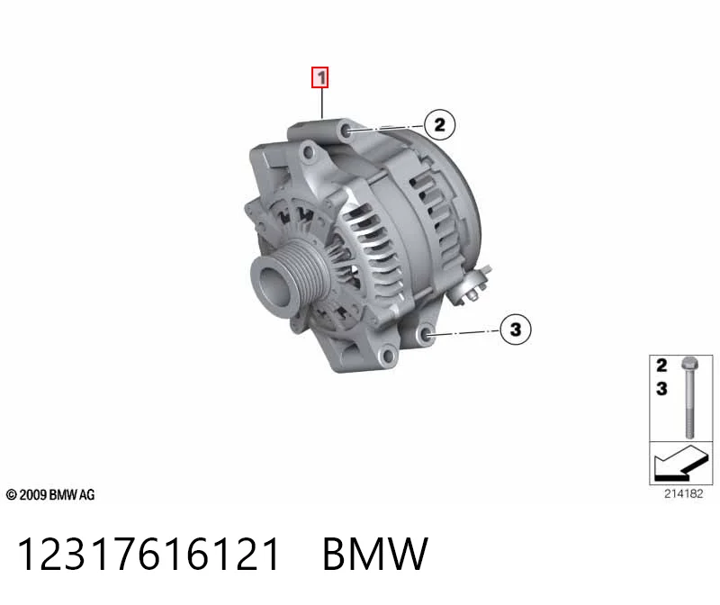 12317616121 BMW Alternator