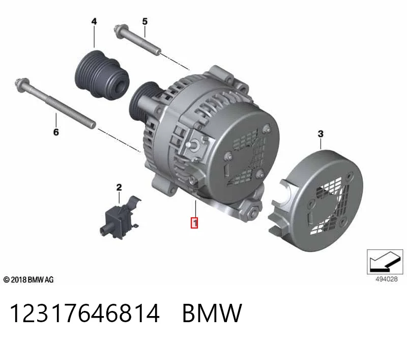 12317646814 BMW Alternator