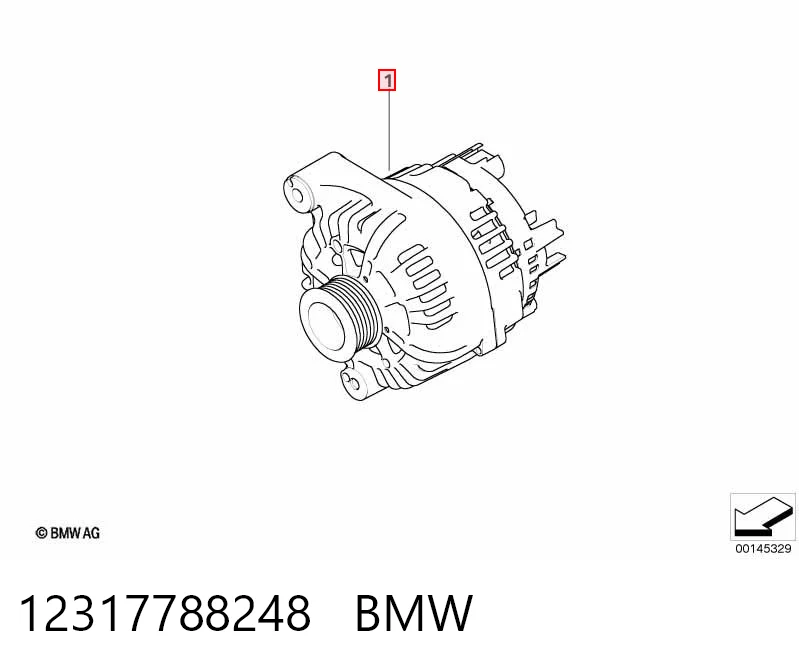 12317788248 BMW Alternator