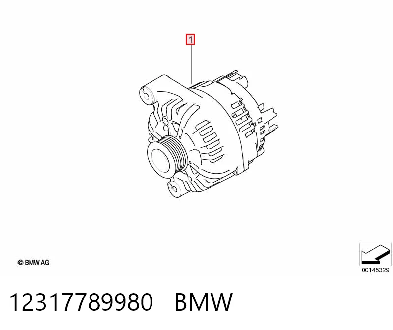 12317789980 BMW Alternator