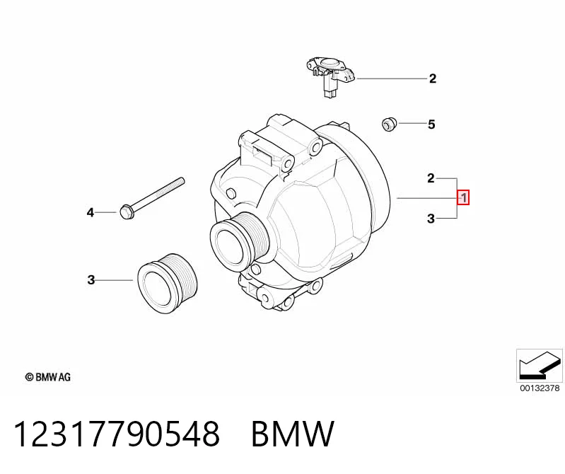 12317790548 BMW Alternator