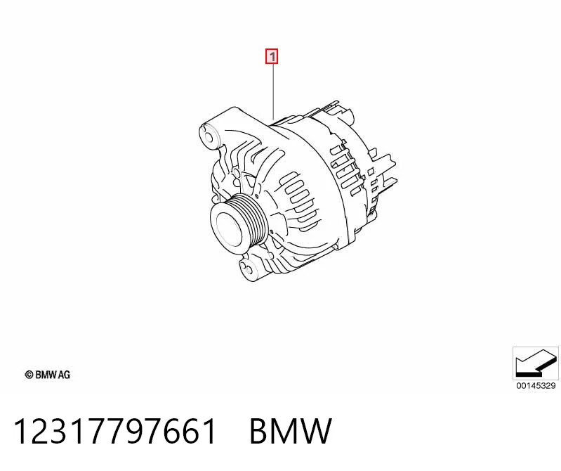 12317797661 BMW Alternator
