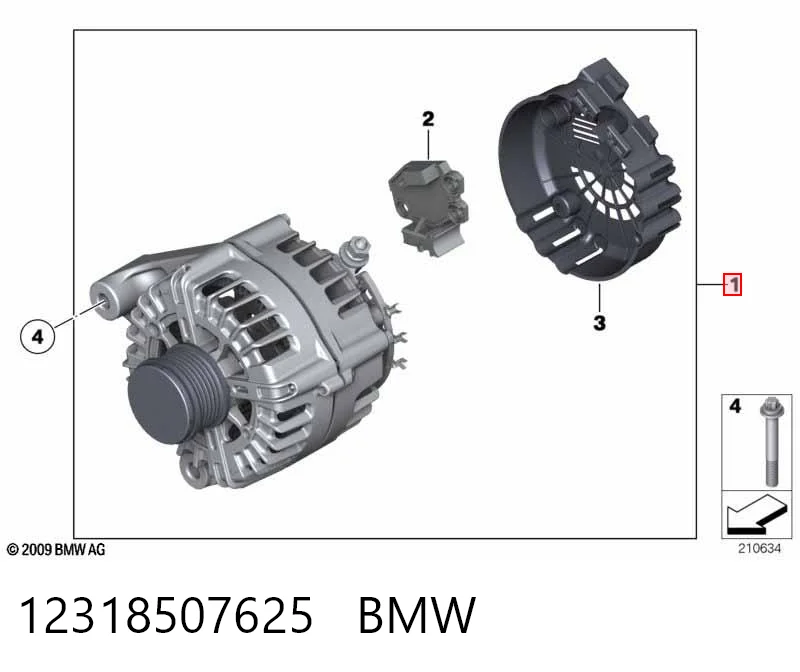 12318507625 BMW Alternator