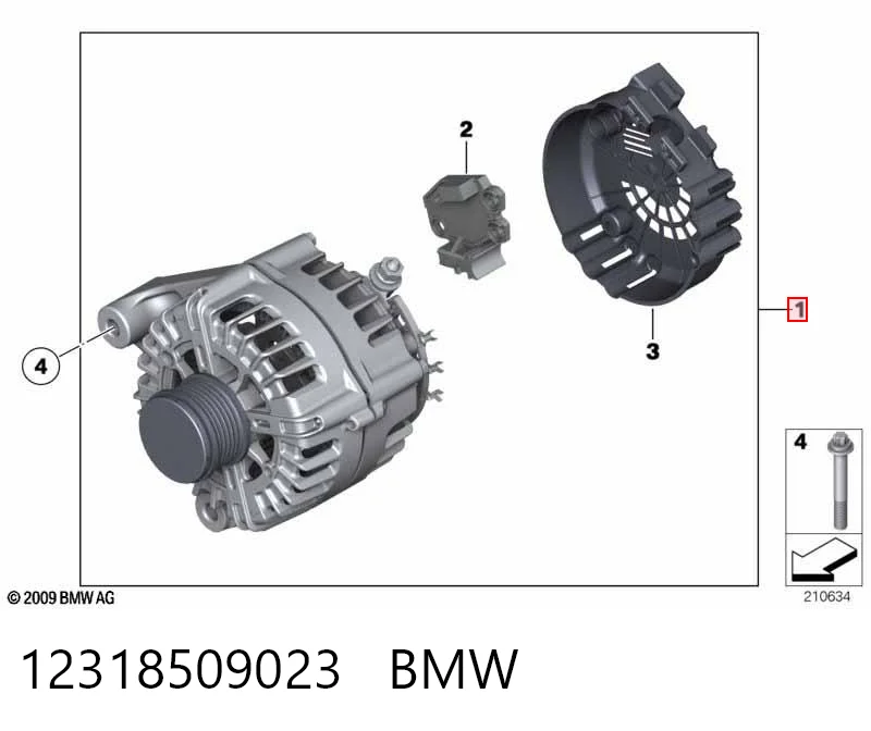 12318509023 BMW Alternator