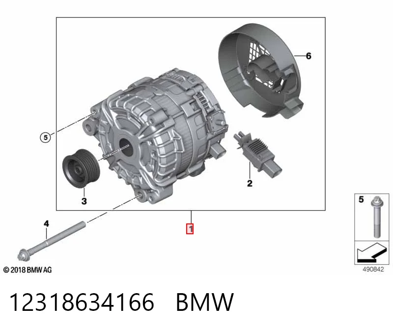 12318634166 BMW Alternator