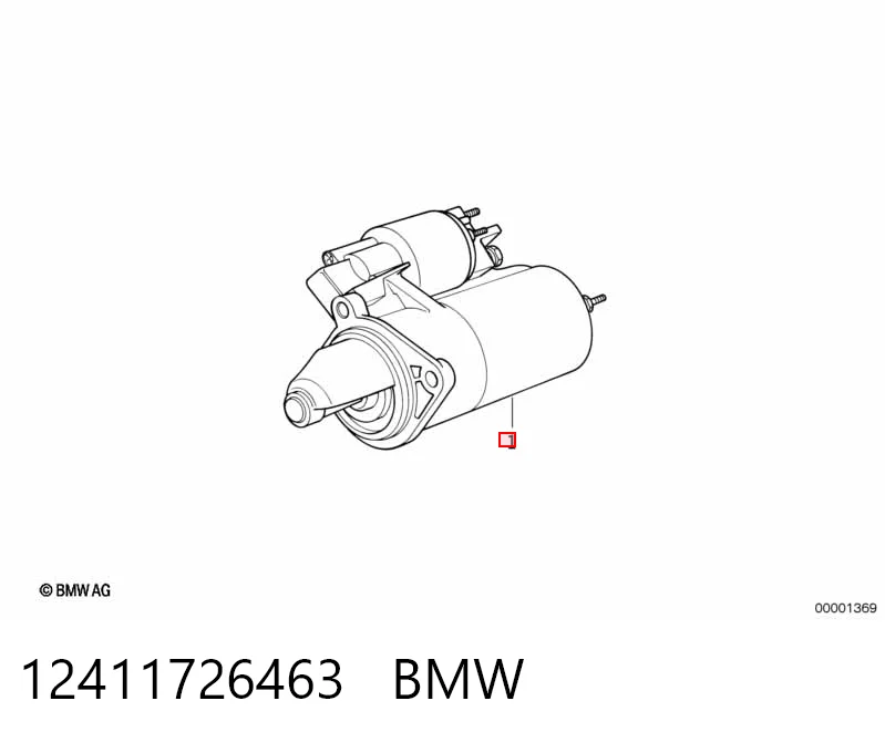 12411726463 BMW Rozrusznik