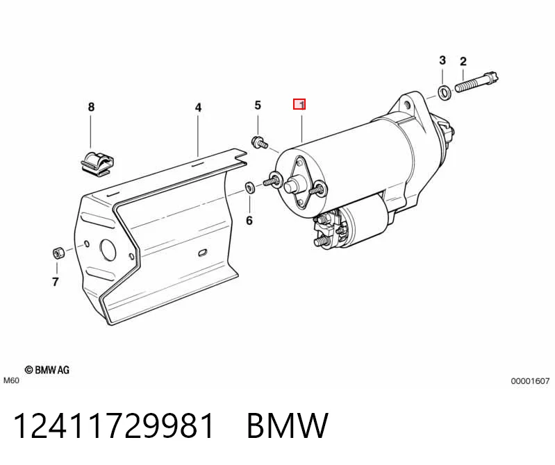 12411729981 BMW Rozrusznik