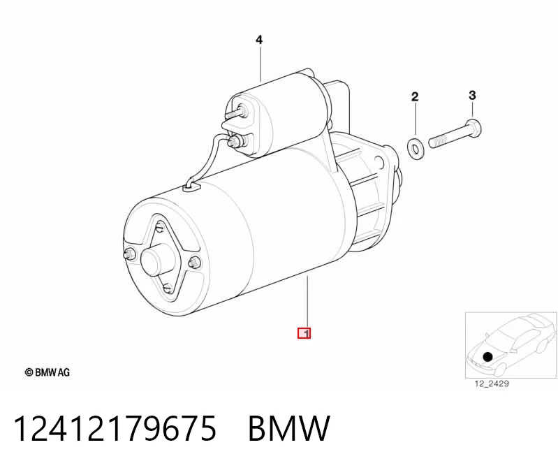 12412179675 BMW Rozrusznik