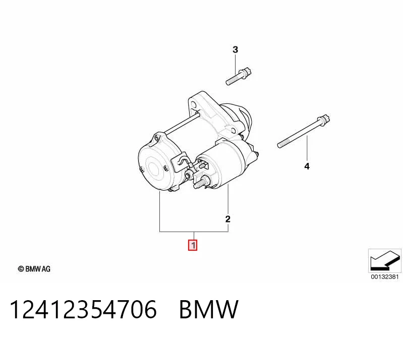 12412354706 BMW Rozrusznik
