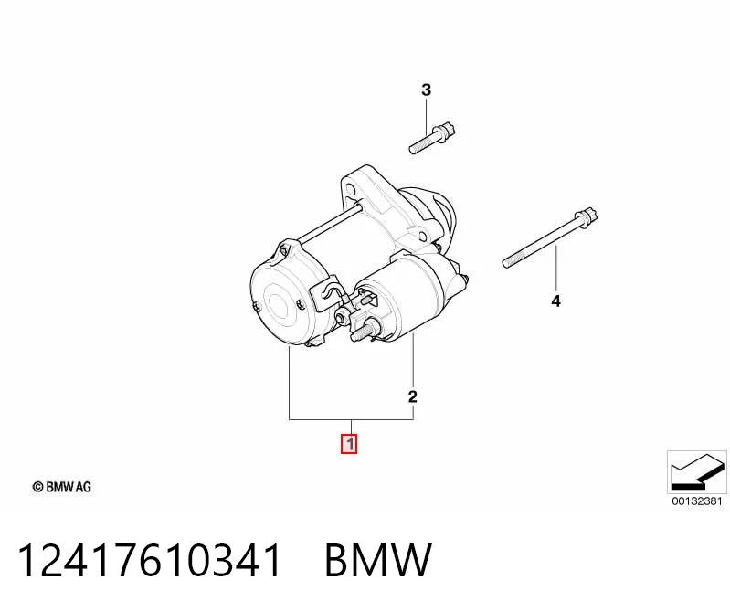 12417610341 BMW Rozrusznik