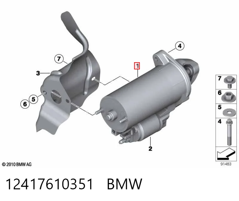 12417610351 BMW Rozrusznik