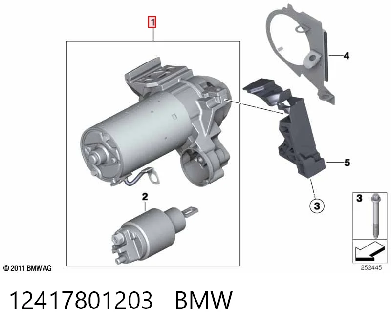 12417801203 BMW Rozrusznik