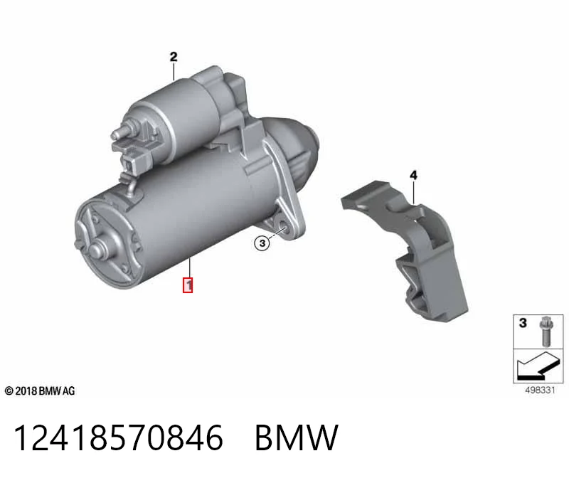 12418570846 BMW Rozrusznik