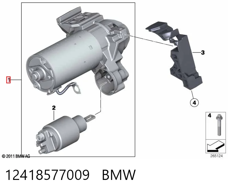 12418577009 BMW Rozrusznik