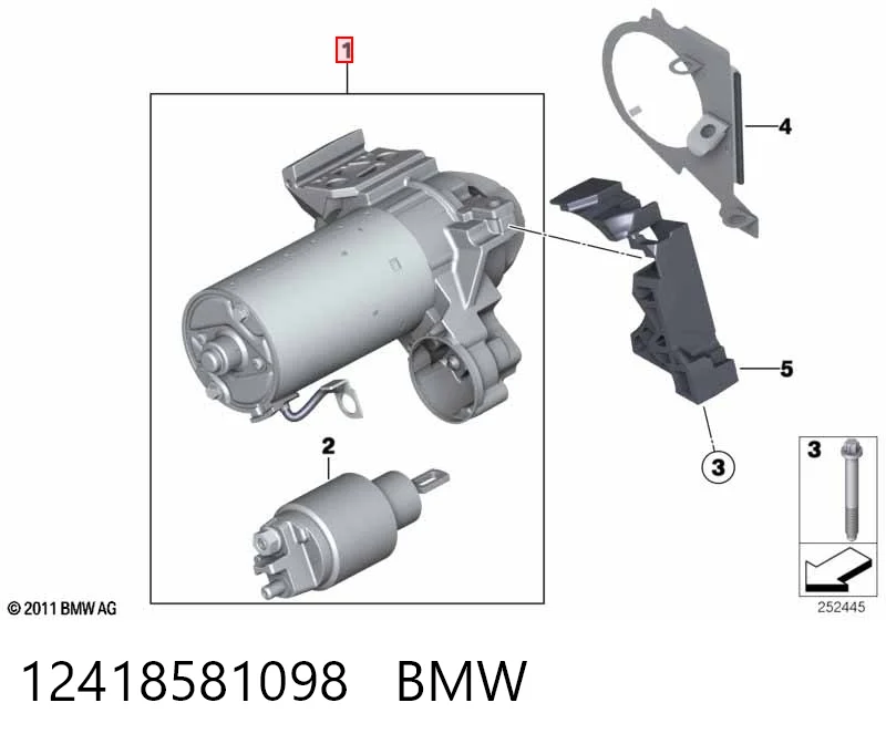 12418581098 BMW Rozrusznik