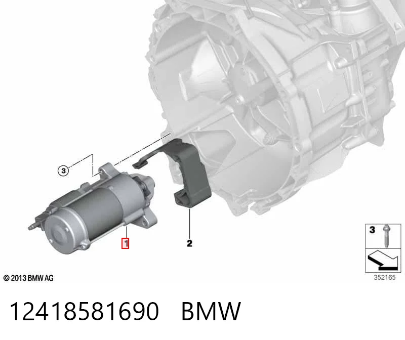 12418581690 BMW Rozrusznik