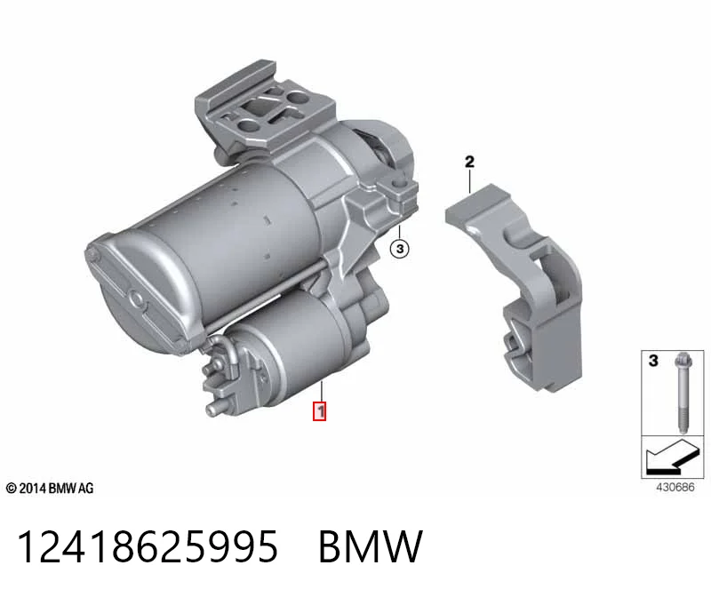 12418625995 BMW Rozrusznik