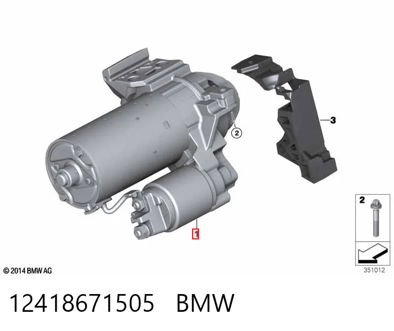12418671505 BMW Rozrusznik