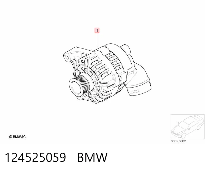 124525059 BMW Alternator