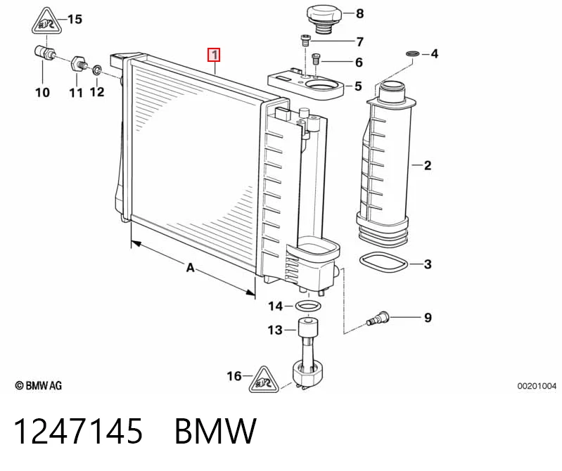 1247145 BMW Chłodnica silnika