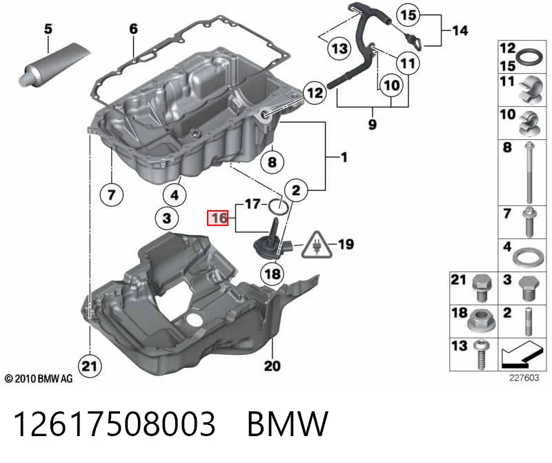 12617508003 BMW Czujnik poziomu oleju silnikowego