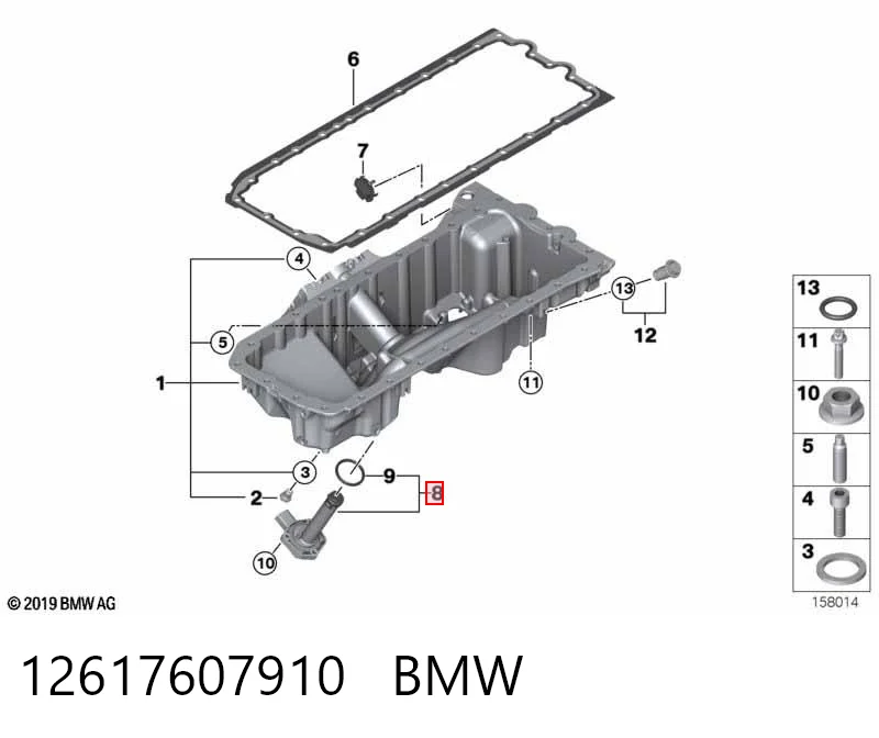 12617607910 BMW Czujnik poziomu oleju silnikowego