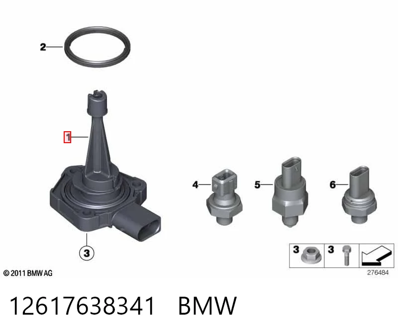 12617638341 BMW Czujnik poziomu oleju silnikowego