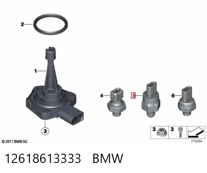 12618613333 BMW Czujnik ciśnienia oleju
