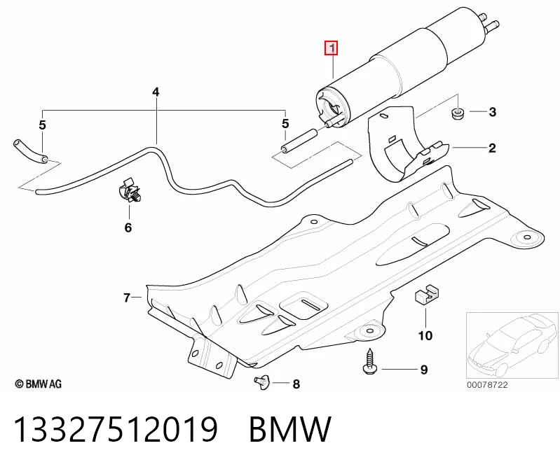 13327512019 BMW Filtr paliwa