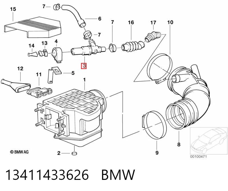 13411433626 BMW Regulator biegu jałowego