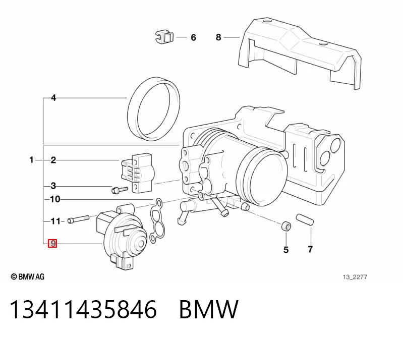 13411435846 BMW Regulator biegu jałowego