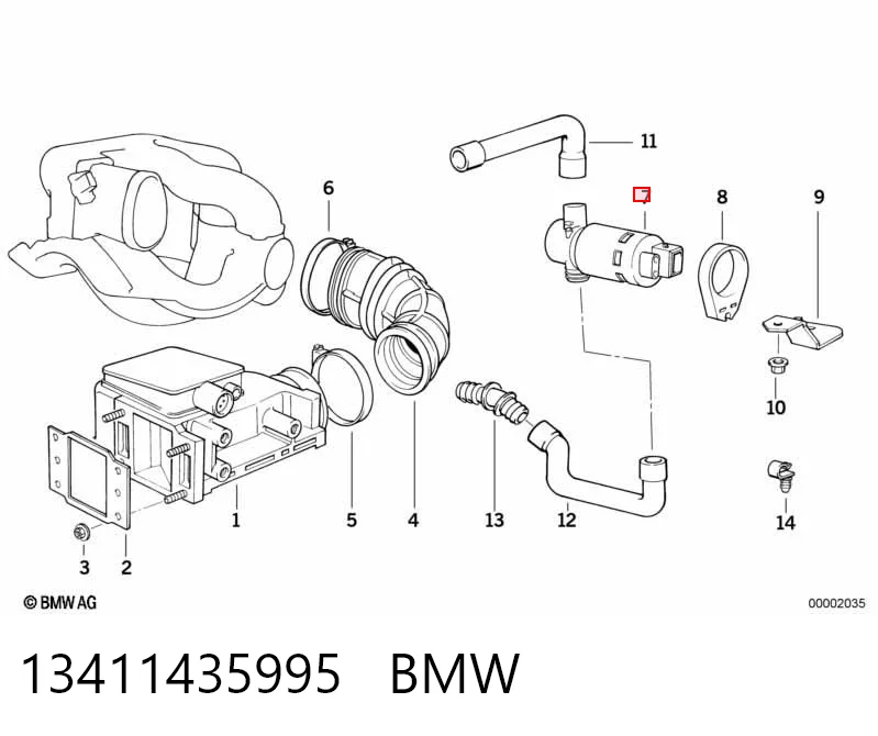 13411435995 BMW Regulator biegu jałowego