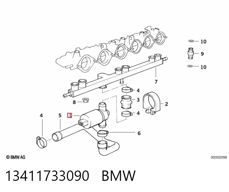13411733090 BMW Regulator biegu jałowego