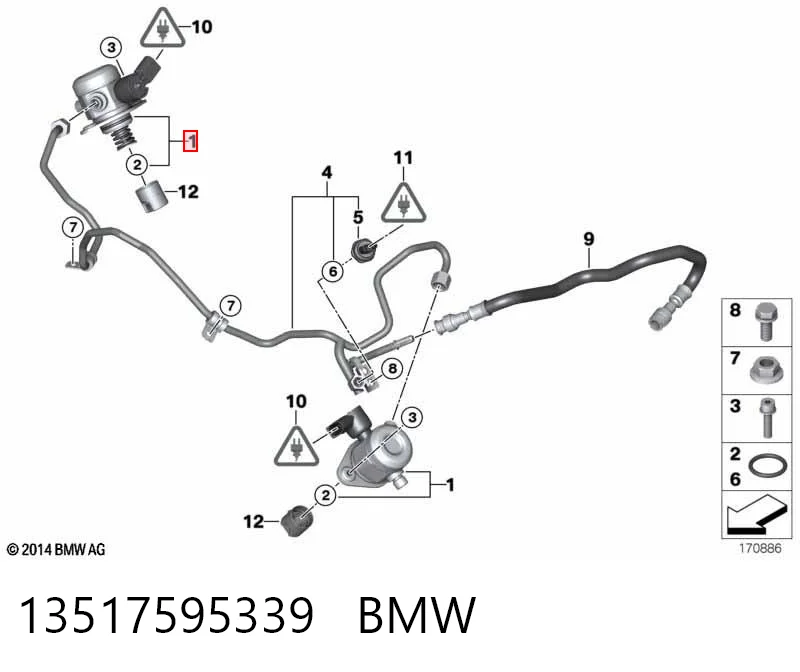 13517595339 BMW Pompa wtryskowa wysokiego ciśnienia