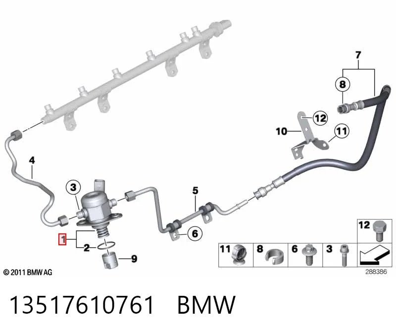 13517610761 BMW Pompa wtryskowa wysokiego ciśnienia