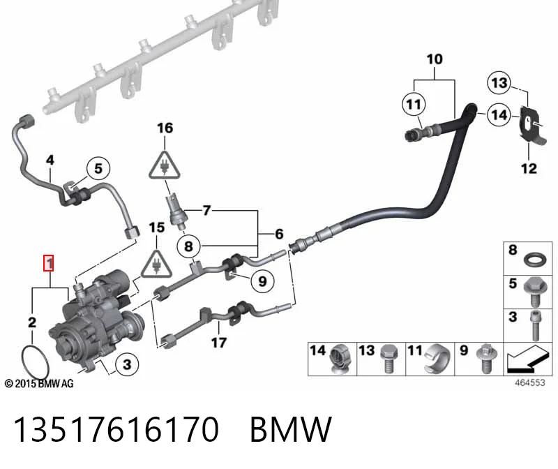 13517616170 BMW Pompa wtryskowa wysokiego ciśnienia