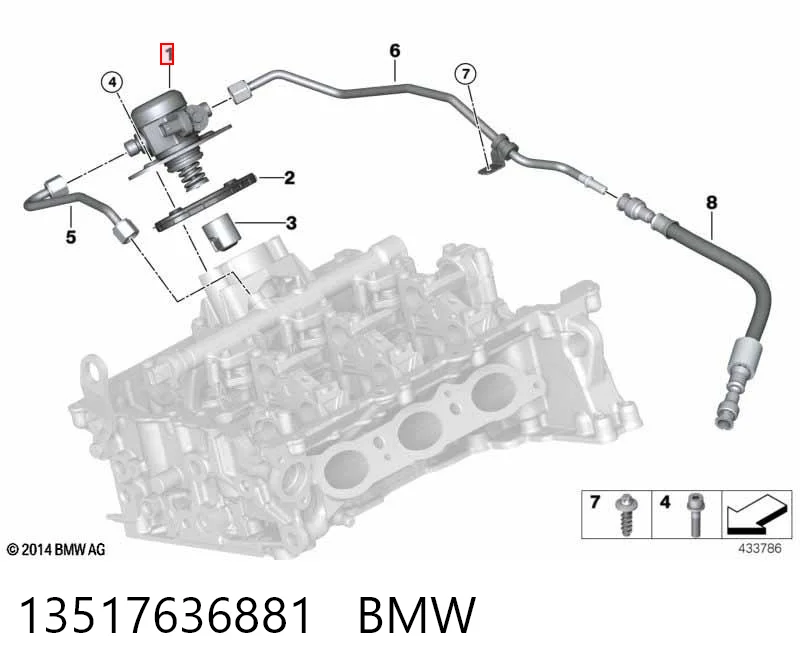 13517636881 BMW Pompa wtryskowa wysokiego ciśnienia