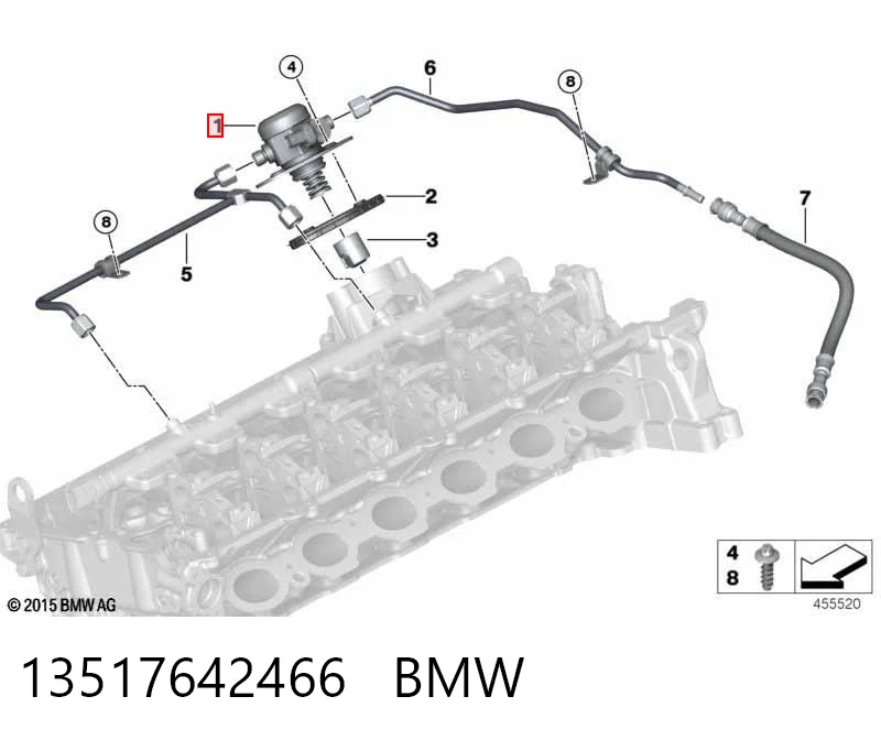13517642466 BMW Pompa wtryskowa wysokiego ciśnienia