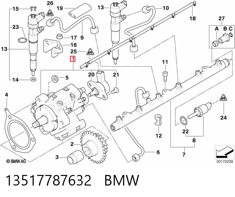 13517787632 BMW Pompa wtryskowa wysokiego ciśnienia