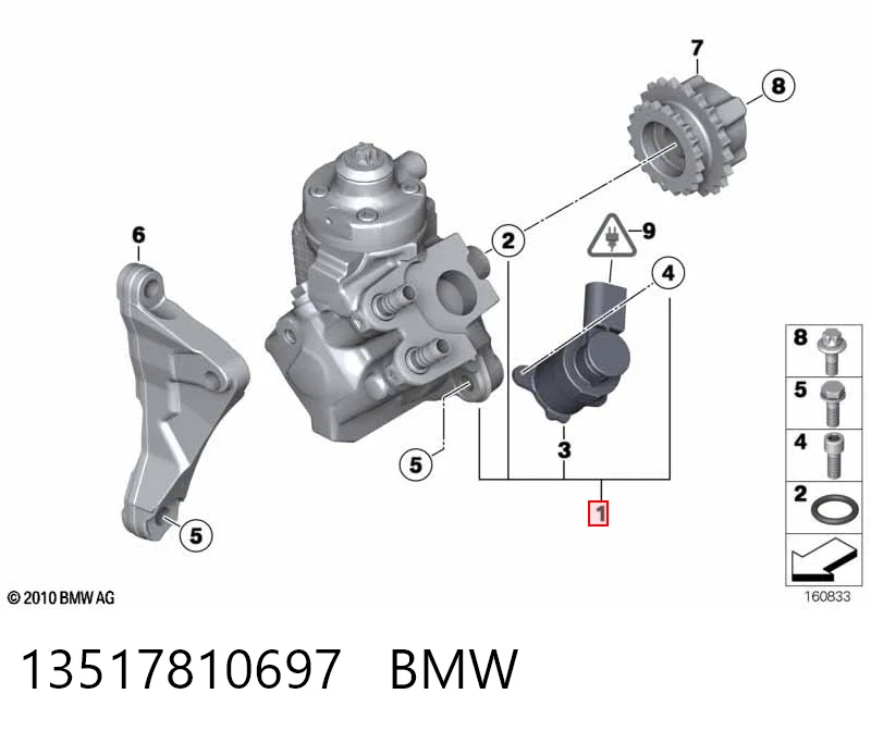 13517810697 BMW Pompa wtryskowa wysokiego ciśnienia