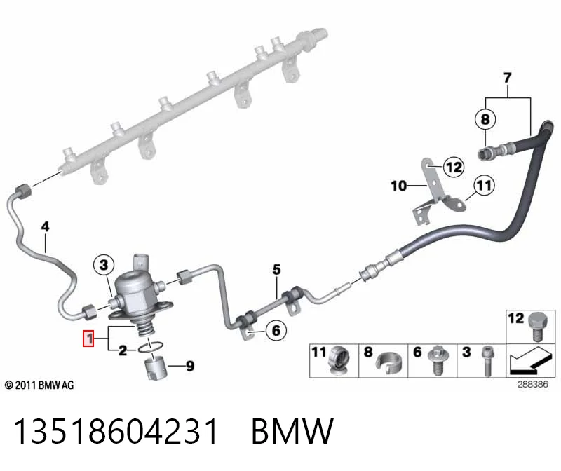 13518604231 BMW Pompa wtryskowa wysokiego ciśnienia