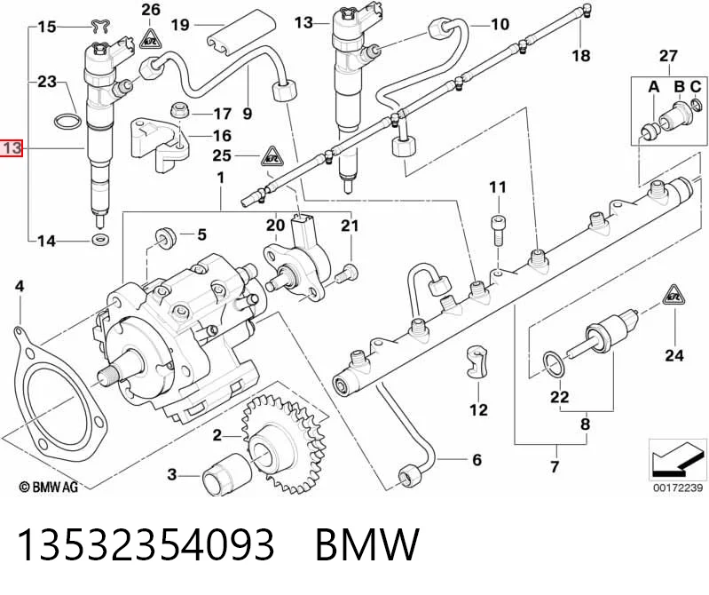 13532354093 BMW Wtryskiwacz paliwa