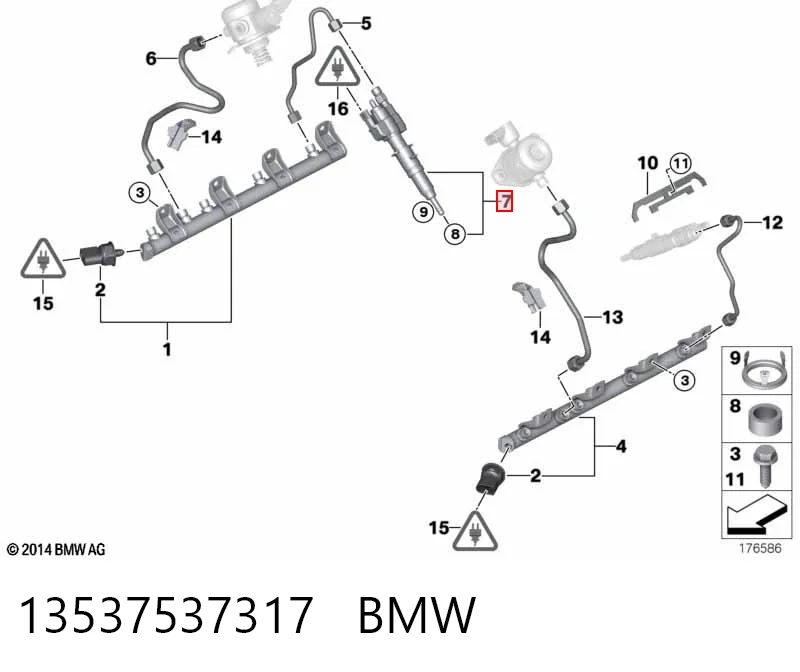 13537537317 BMW Wtryskiwacz paliwa