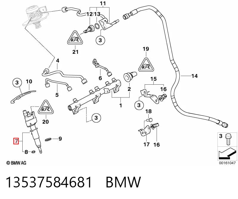 13537584681 BMW Wtryskiwacz paliwa