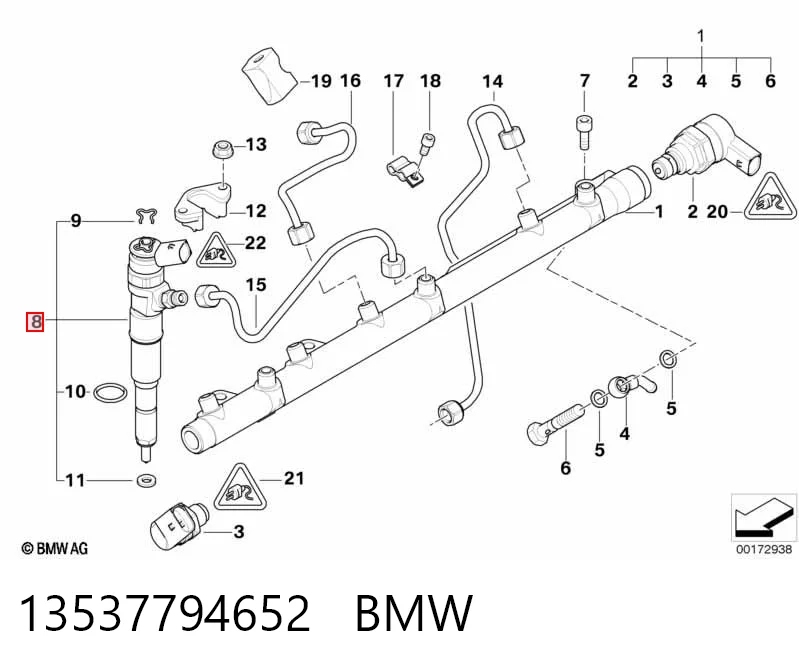 13537794652 BMW Wtryskiwacz paliwa