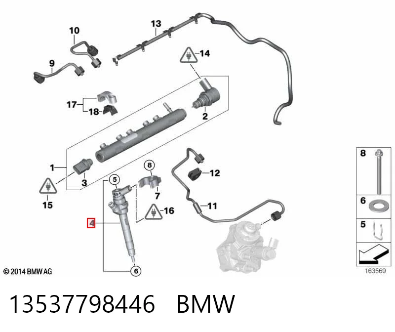 Wtryskiwacz paliwa VAG 13537798446