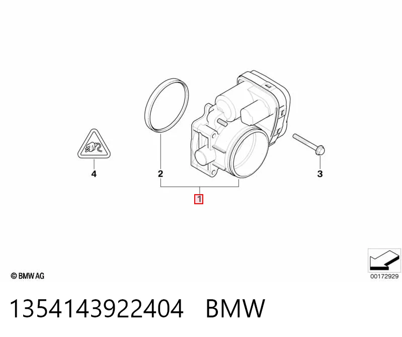 1354143922404 BMW Przepustnica, komplet